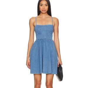 Susana Monaco Open Back Denim Dress